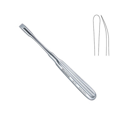 Adson Elevator  6 1/2 inch 7mm Semi Sharp  Curved