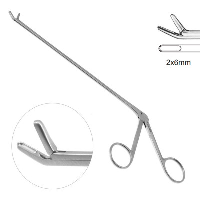 Decker IVD Rongeur 6 inch Up 2x6mm with Opening Latch