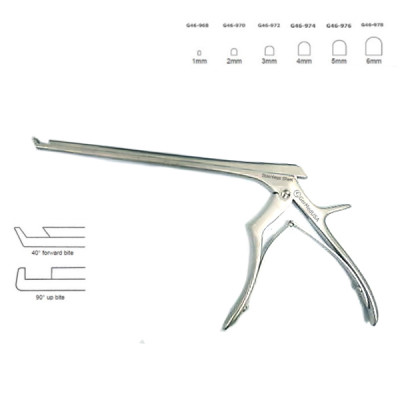 Spurling Kerrison Rongeur 6" Forward 4mm Thin Foot Plate