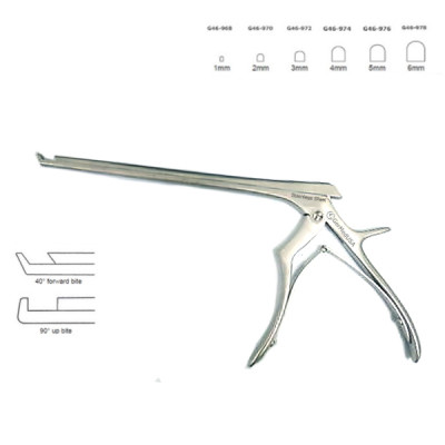 Spurling Kerrison Rongeur 8 inch Forward 3mm Thin Foot Plate