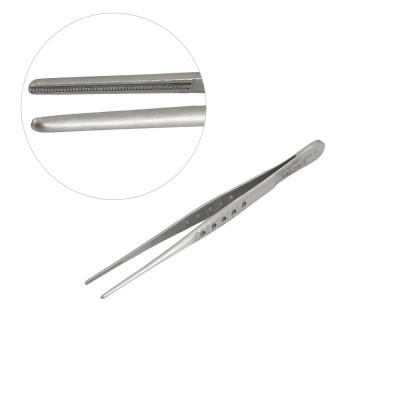 Debakey Thoracic Tissue Fenestrated Handle 2.5mm wide Tips 6 inch