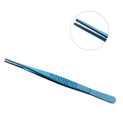 Debakey Thoracic Tissue Forceps  6" 2.5mm Wide Tips - Titanium