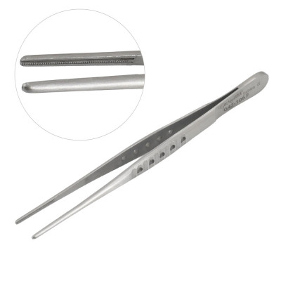 Debakey Thoracic Tissue Fenestrated Handle 2.5mm wide Tips 12 inch
