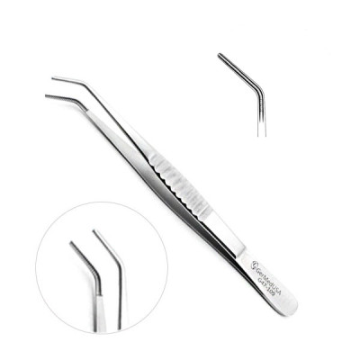 Debakey Thoracic Tissue Forceps 2.5mm Wide Tips Curved