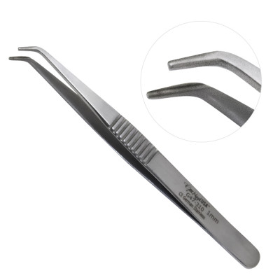 Vessel Cannulation Forceps 4 inch 1mm Tip