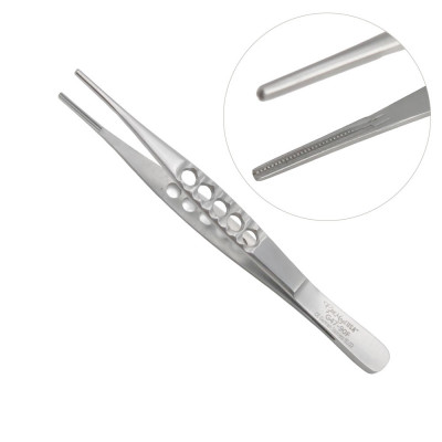 Debakey Forceps 4 1/2 inch Fenestrated Handle