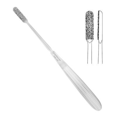 Diamond Nose Rasp 7 1/2 inch Single Ended Straight 7mm Tip