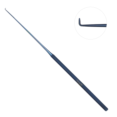 Rhoton Hook 90 Degree Angled Blunt 7 1/2 inch Titanium