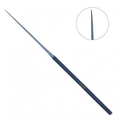 Rhoton #12 Straight Point Needle Semi-Sharp 7 1/2 inch Titanium