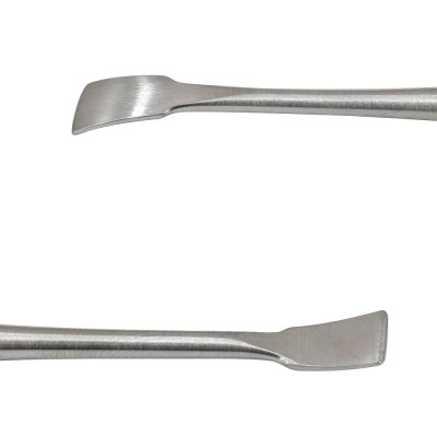 Scraper Double End Curved with Angled Edges