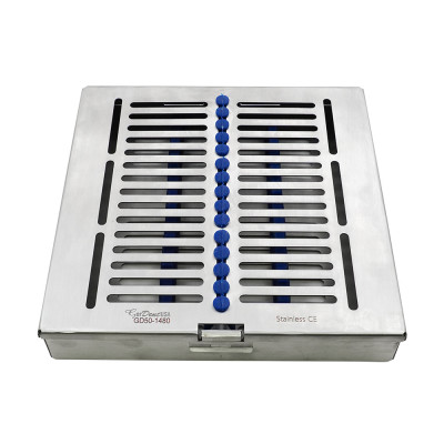 Sterilization Tray for Dental Instruments Holds up to 8 Elevators 7 3/4 inch x 7 inch x 1 3/4 inch