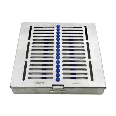 Sterilization Tray for Dental Instruments Holds up to 8 Elevators 7 3/4" x 7" x 1 3/4"