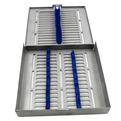 Sterilization Tray for Dental Instruments Holds up to 8 Elevators 7 3/4" x 7" x 1 3/4"