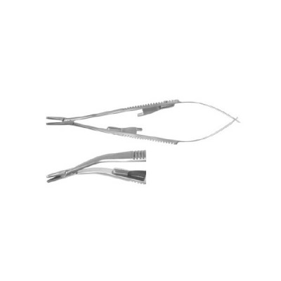 Castroviejo Offset Micro Surgical Needle Holder 5 1/2 inch Serrated