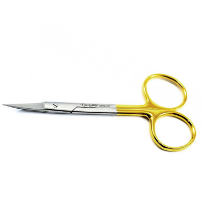 Iris Dental Gum Scissors 4 1/2 inch  Straight, Tungsten Carbide