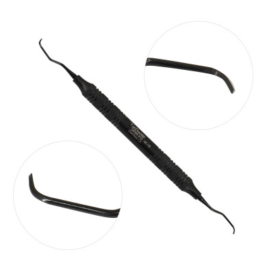 Gracey Deep Pocket  Curette 1/2 - Black Double Ended