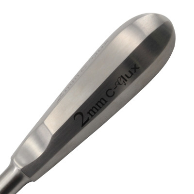 Glux Luxating Curved 2mm Micro Serrated Tip Standard Handle
