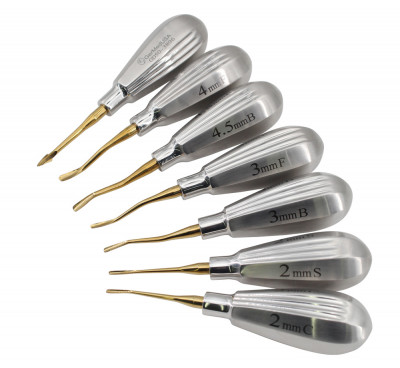 Glux Luxating Set of 7 having Stubby Handle with Micro Serrated Tip
