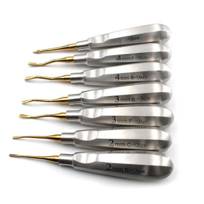 Luxating Elevator Set of 7 having Standard Handle with Micro Serrated Tip