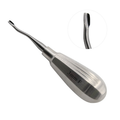 Winged Elevator 5`` Short Handle Tip 3mm Forward Angle