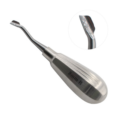 Winged Elevator 5`` Short Handle Tip 8mm Backward Angle