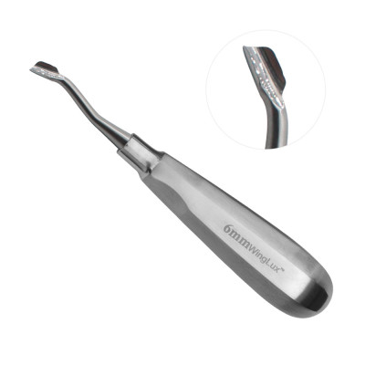 Winged Elevator 6`` Standard Handle Tip 6mm Backward Angle