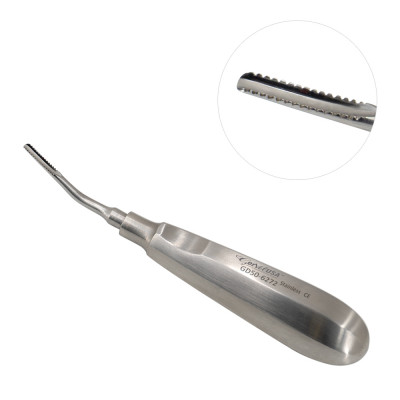 Lindo Levin Elevator No. 4935 Inside Bent Serrated Standard Handle