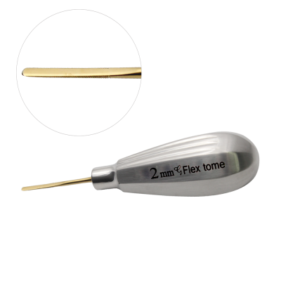 Gflex Tome 2mm Micro Serrated Flexible Periotome Titanium