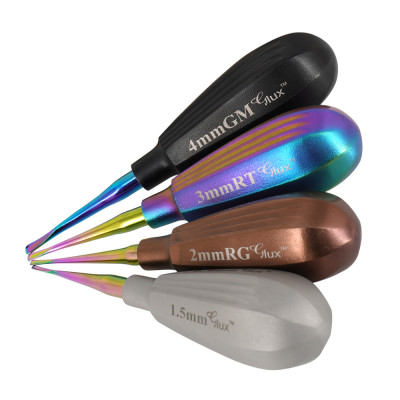 GLux Luxating Color Coated Rainbow Shaft Set of 4