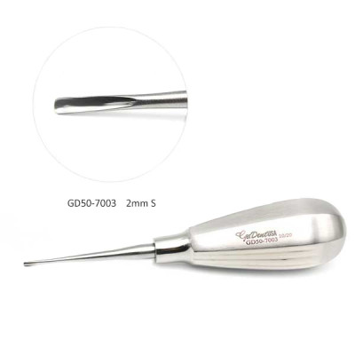 Luxating Elevator Straight Tip 2mm 5`` Stubby Handle