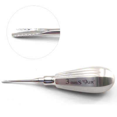 Glux Luxating 3mm Serrated, 5 inch Stubby Handle