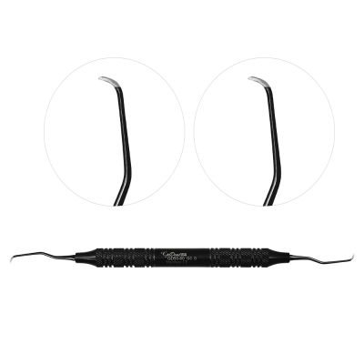 Feline Gracey Curette 0 Gun Metal Double Ended