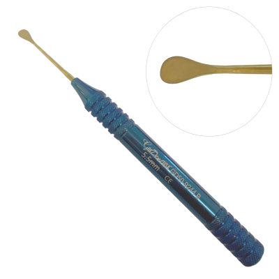 Flexible Periosteal Elevator 5.5mm with Pen Handle Blue Coated