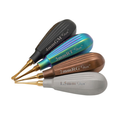 GLux Luxating 4 1/2" Extra Small Color Coated Set of 4