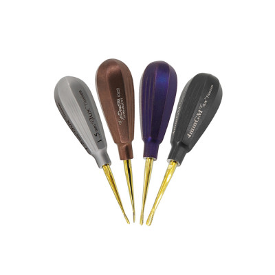 GLux Luxating Removable Titanium Serrated Tip - Color Coated, Set of 4
