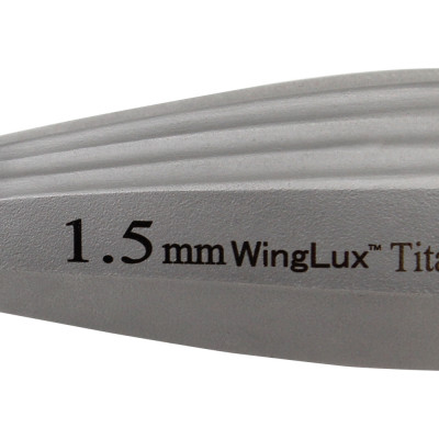 Luxating Winged WingLux Color Coated Titanium, 1.5mm Silver