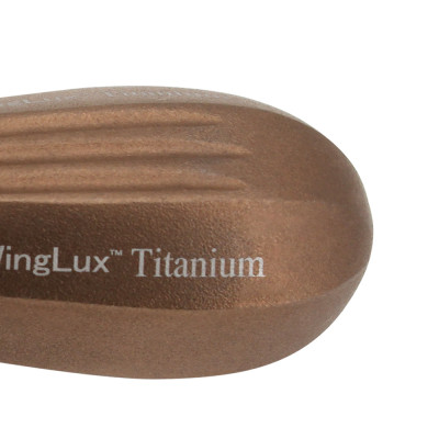 Luxating Winged WingLux Color Coated Titanium, 2mm Rose Gold