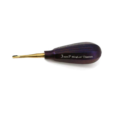 Luxating Winged WingLux Color Coated Titanium, 3mm Purple