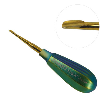 Luxating Winged WingLux Color Coated Titanium, 3mm Rainbow