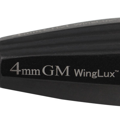Luxating Winged WingLux Color Coated Titanium, 4mm Gun Metal