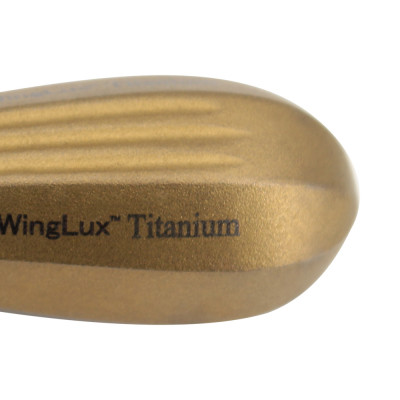 Luxating Winged WingLux Color Coated Titanium, 5mm Gold