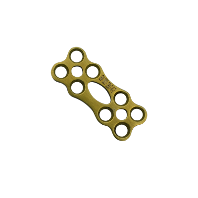 Micro Bone Plates 18.5mm Length 7.5mm Width 1.0mm Thickness 4x2 Holes - Gold
