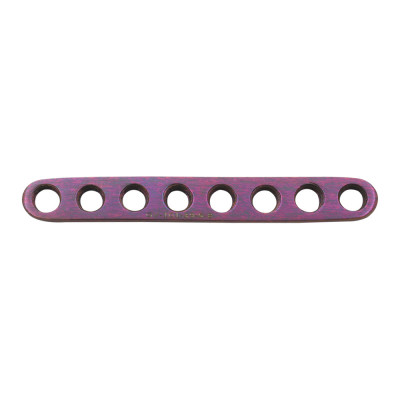 Straight Locking Plates 39mm Length 5.0mm Width 8 Holes 1.5mm Screws - Purple