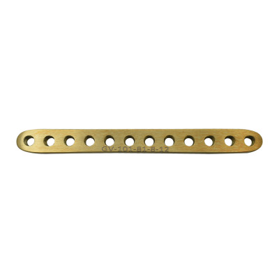 Straight Locking Plates 81mm Length 8.0mm Width 12 Holes 2.4mm Screws - Gold