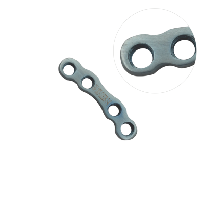 Curved Locking & Cortical Plates With Bar 28mm Length 7.2mm Width 4 Holes - Gray