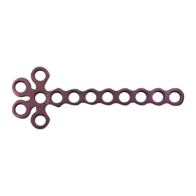 K Locking Plates 46mm Length 8 Holes 1.5mm Screws - Purple