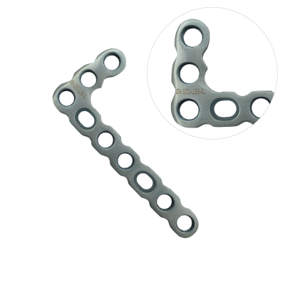L Locking & Cortical Plates 56mm Length 9 Holes Left - Gray