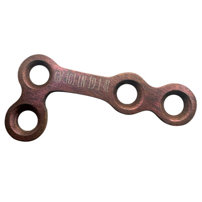 Mini L Non Locking Plates Long, 19mm Length 1.0mm Thickness 4 Holes 2.0mm Screws Left - Rose Gold