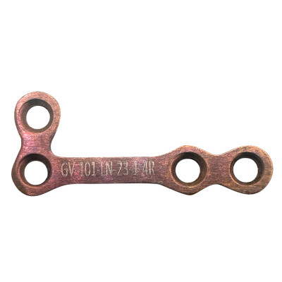 Mini L Non Locking Plates Long, 23mm Length 1.0mm Thickness 4 Holes 2.0mm Screws Right - Rose Gold