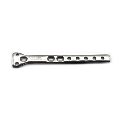 T Plate Locking 22mm Length 22mm Width 4mm Thickness Curved Head 8x2 Holes